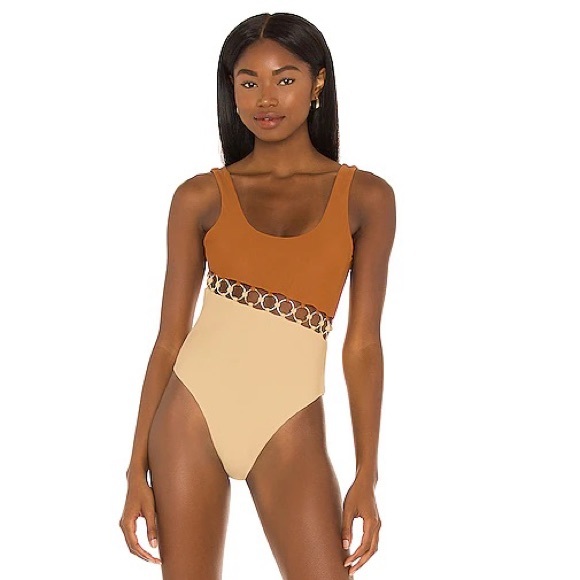 *Never Worn* One Piece w Gold Hardware - Picture 1 of 3